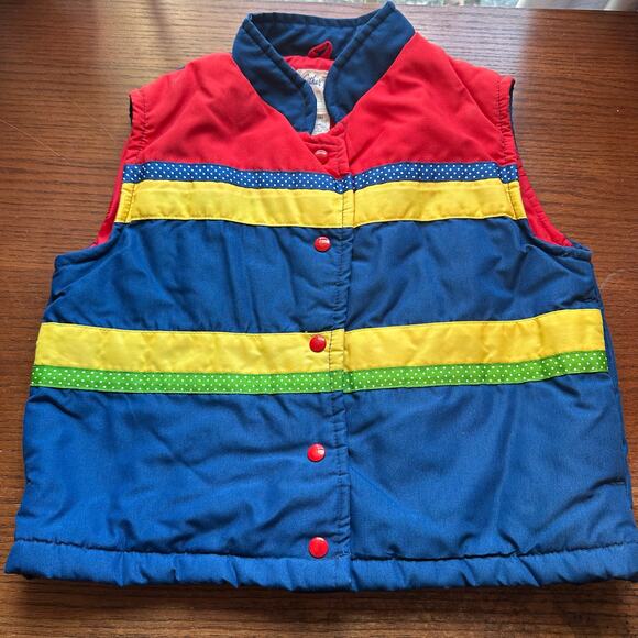 Weather Tamer Other - Vintage 80s-90s Color Block Kids 6X Puffer Vest I Weather Tamer l Retro